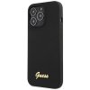 Guess GUHCP13XLSLMGBK iPhone 13 Pro Max 6.7 black/czarny hardcase Silicone Script Gold Logo